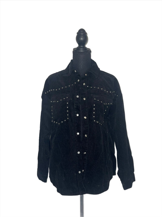 Forever21 Black Studded Jacket