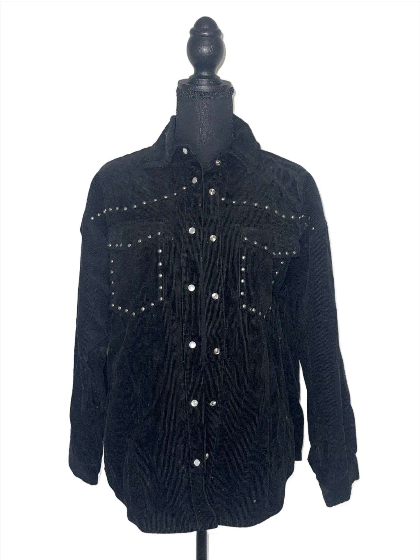 Forever21 Black Studded Jacket